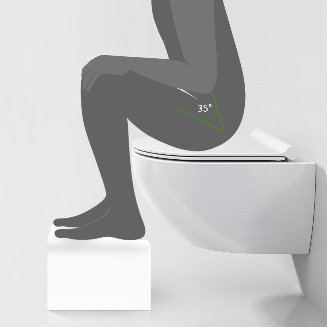 Tabouret Physiologique de Toilette en Bois & Stratifié - 7