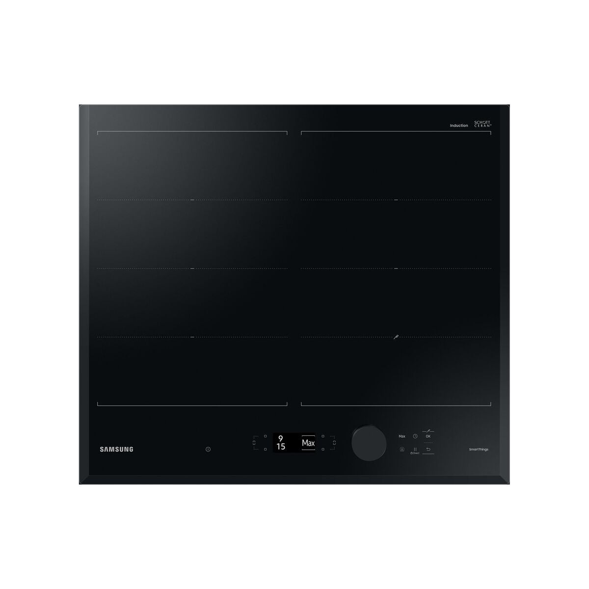 MediaMarkt Samsung Placa Inducción, Nz64b7799kk/U1, 4 Zonas, 26 Cm, Dual Flex, 59 Wifi, Negro - Imagen 2