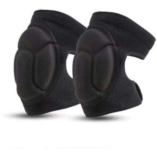 1 paire de genouillères de travail, genouillères antidérapantes noires anti-collision, genouillères de jardin multi-usages - noir L
