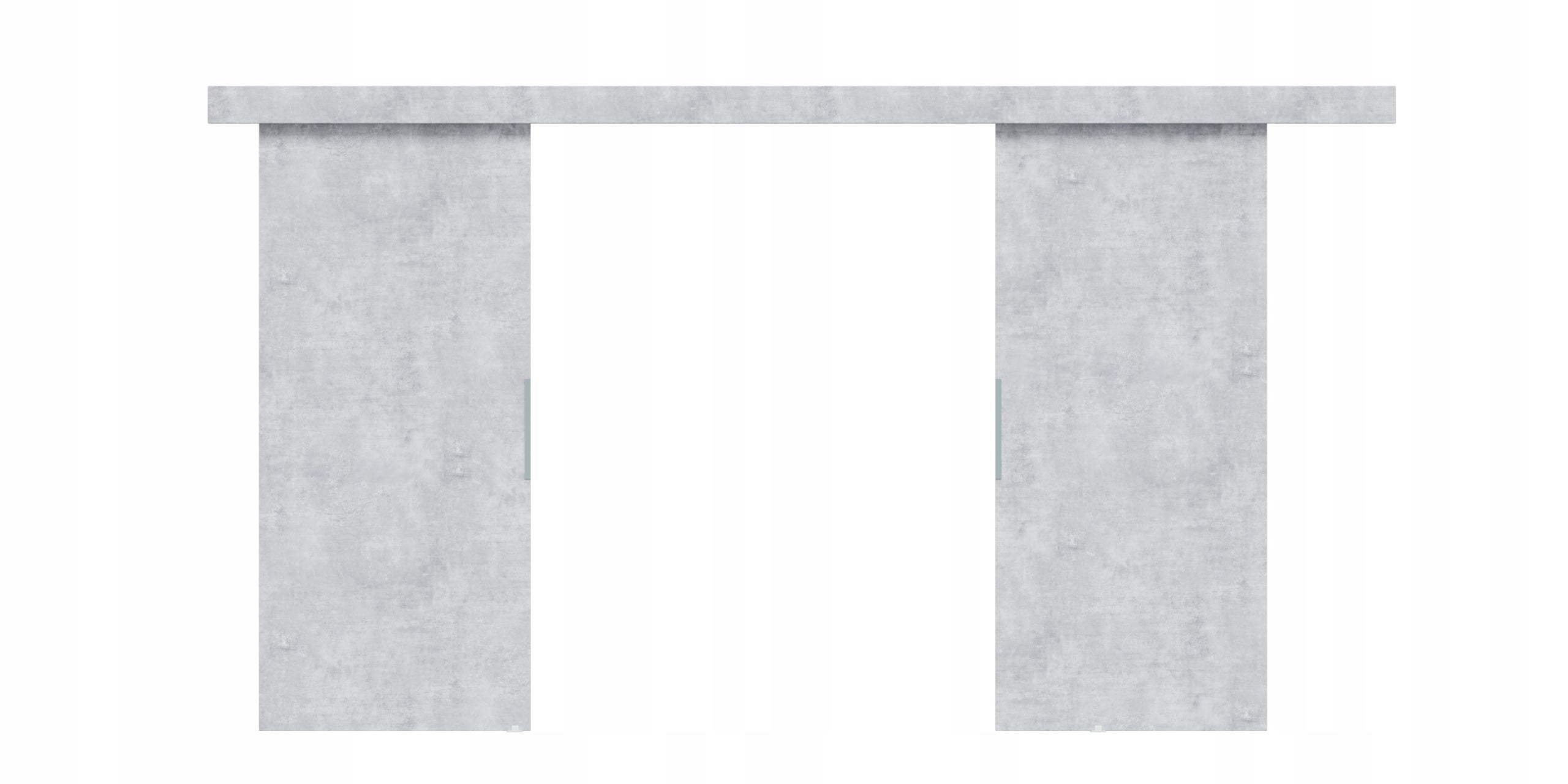 Drzwi przesuwne 130 naścienne ALFA LOFT 02 Beton 65 + system przesuwny