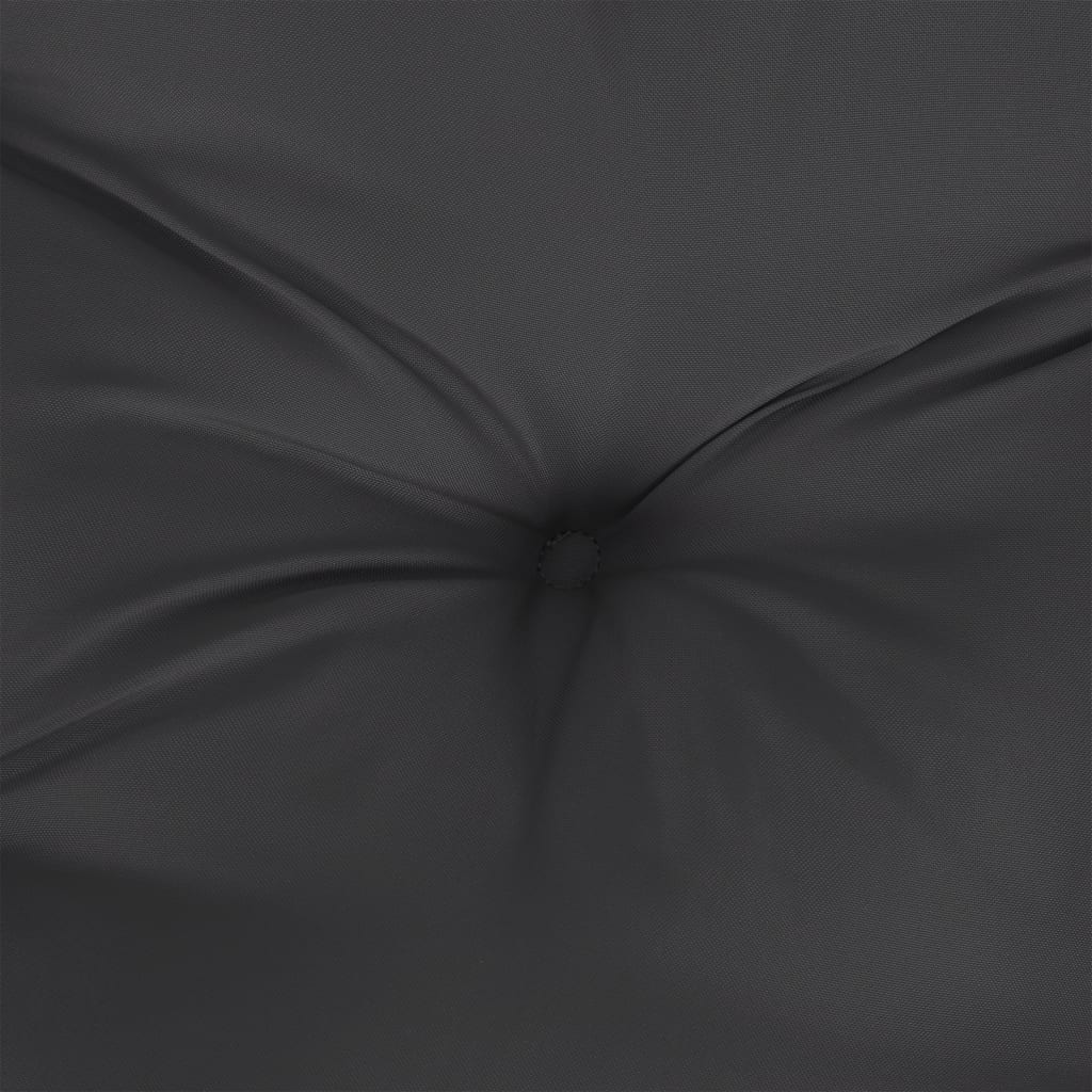 Coussin de palette noir 120x40x12 cm tissu vidaXL - 7