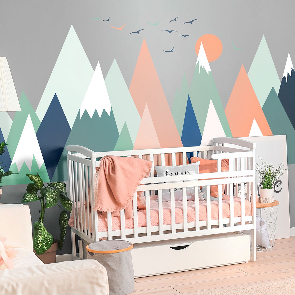 Adesivo bambino di montagna scandinavo nolwka - Sticker adesivo - adesivi murali - 40x60cm - 3