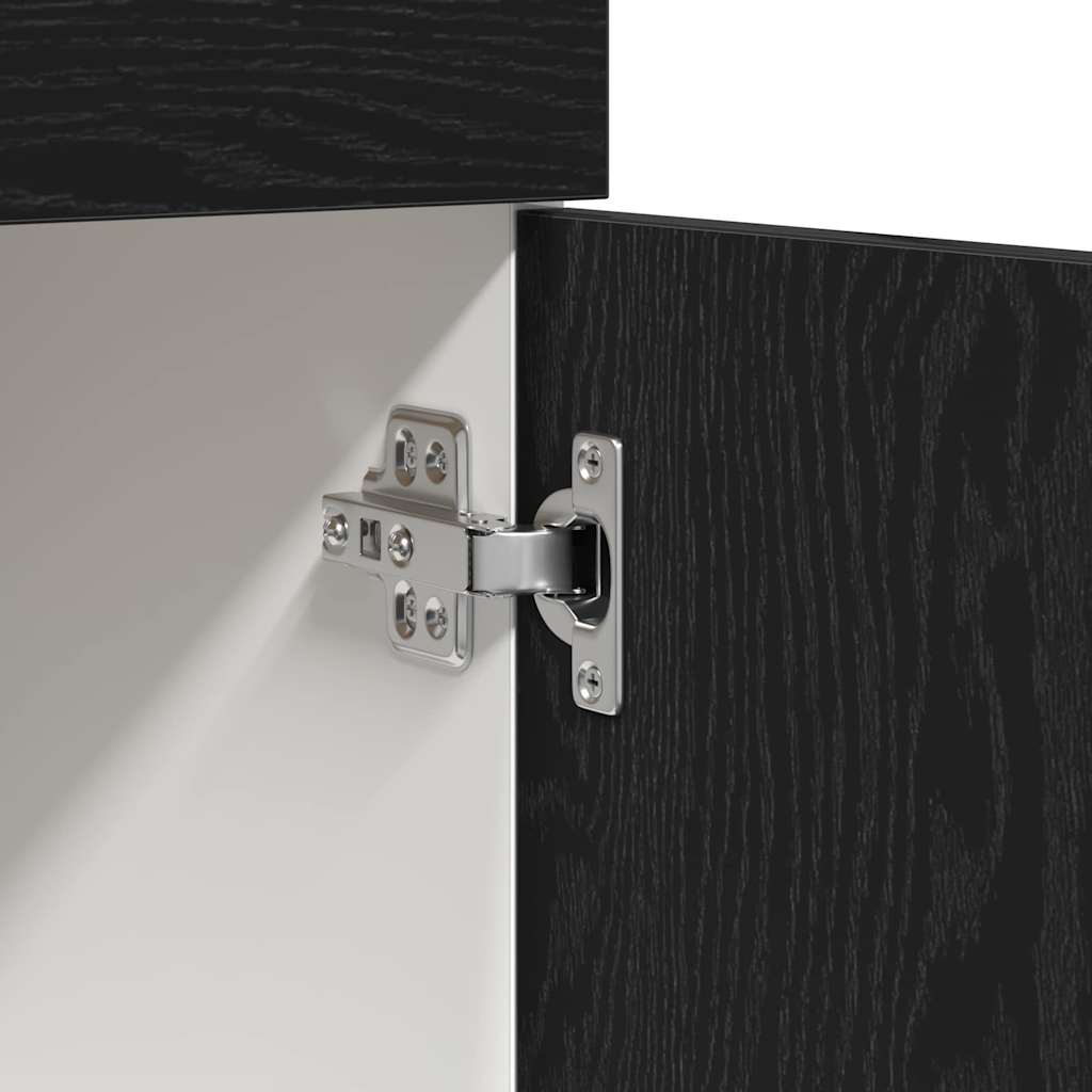 Mueble colgante con cajón Roble Negro 60 x 46 x 81,5 cm vidaXL - 9