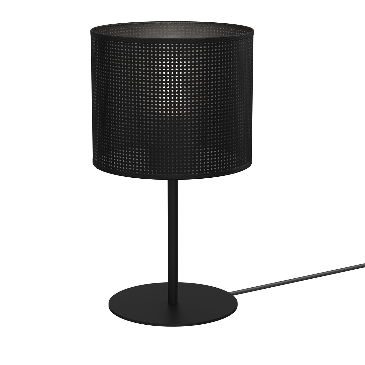 Lampa stołowa loftowa czarna abażur siateczka Ø18cm Loft shade 1xE27 15W Luminex