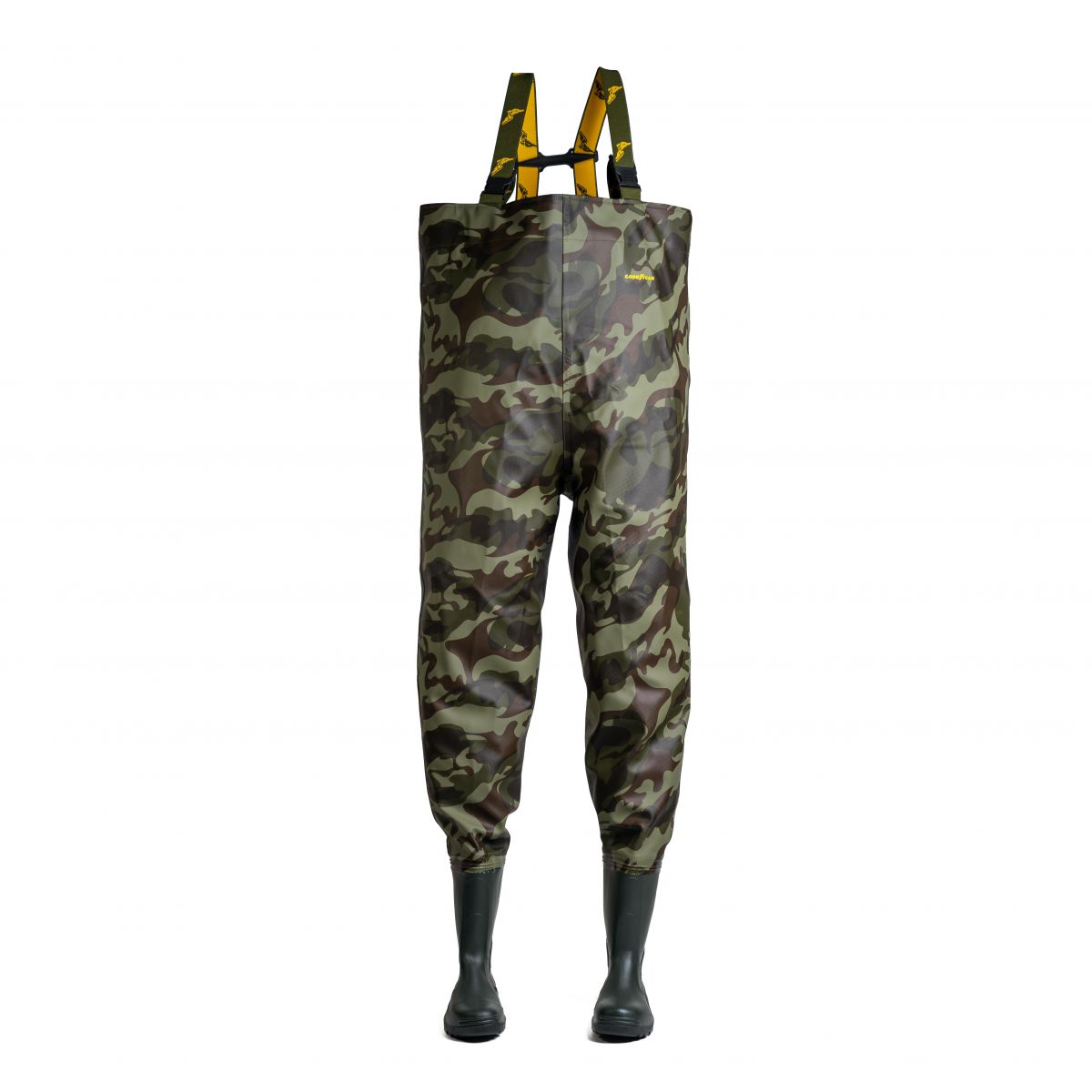 FISHINGSIR Cuissardes de pêche pour homme avec bottes pour homme et femme - Imperméable en nylon et PVC - Avec ceinture, brun, 11 Men