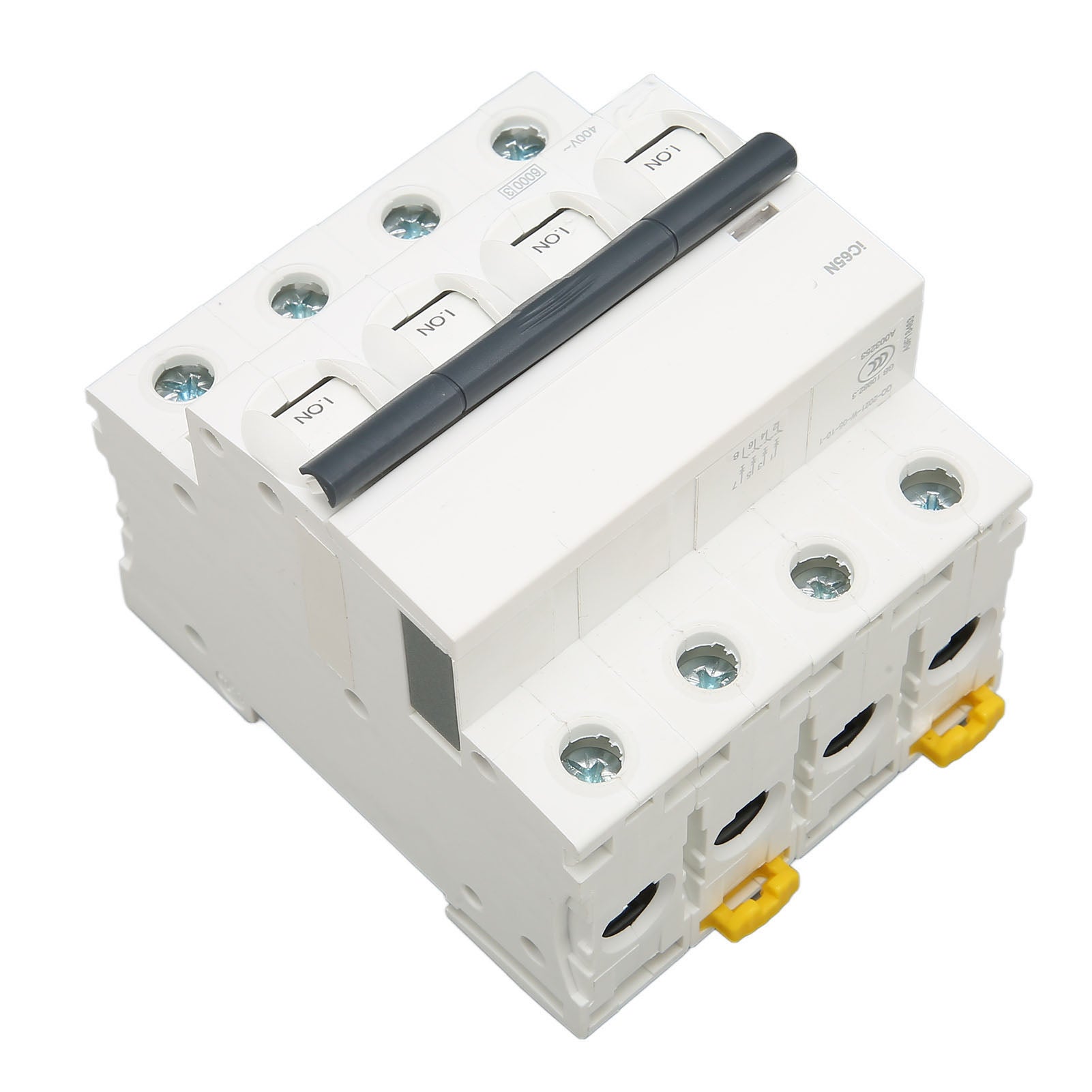 Interruttore automatico in miniatura PA66 con custodia ignifuga 4P per edifici commerciali AC 400V 40A - 6