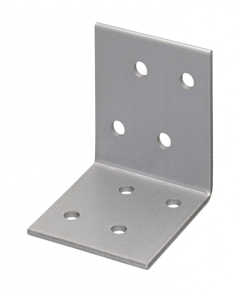 Alberts 330538 Squadretta di giunzione angolare multiforo, zincata con procedimento Sendzimir, 60 x 60 x 40 mm, Set da 15