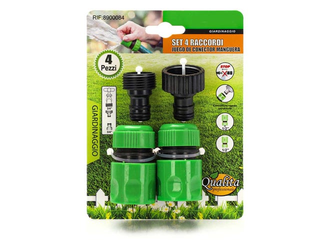 Set completo per collegare il tubo da giardino al rubinetto | Leroy Merlin Set completo per collegare il tubo da giardino al rubinetto | Leroy Merlin