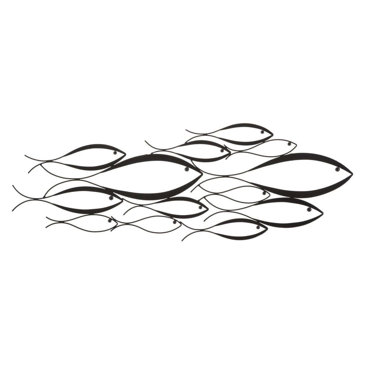 Metalowa Dekoracja 3D Ryba 2, Metal, Wielokolorowy, Seven Design