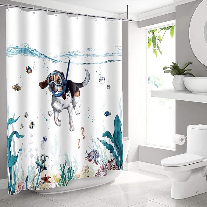 Tenda Da Doccia Con Fiori Astratti Anni '70, 183x183 Cm, In Poliestere Impermeabile Con 12 Ganci - Decorazione Bagno Vintage - 3