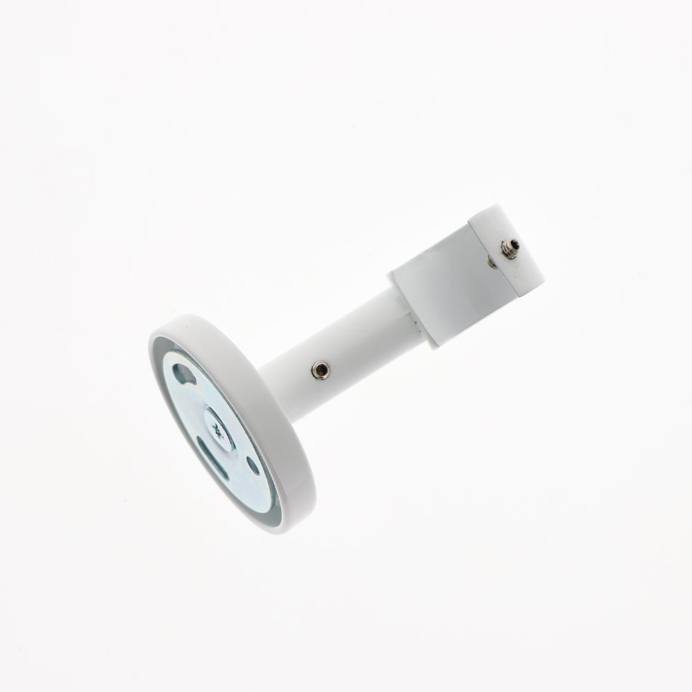 Suporte de parede e teto 6cm para varões de cortina de diâmetro 20mm em branco mate - BOULET - 2
