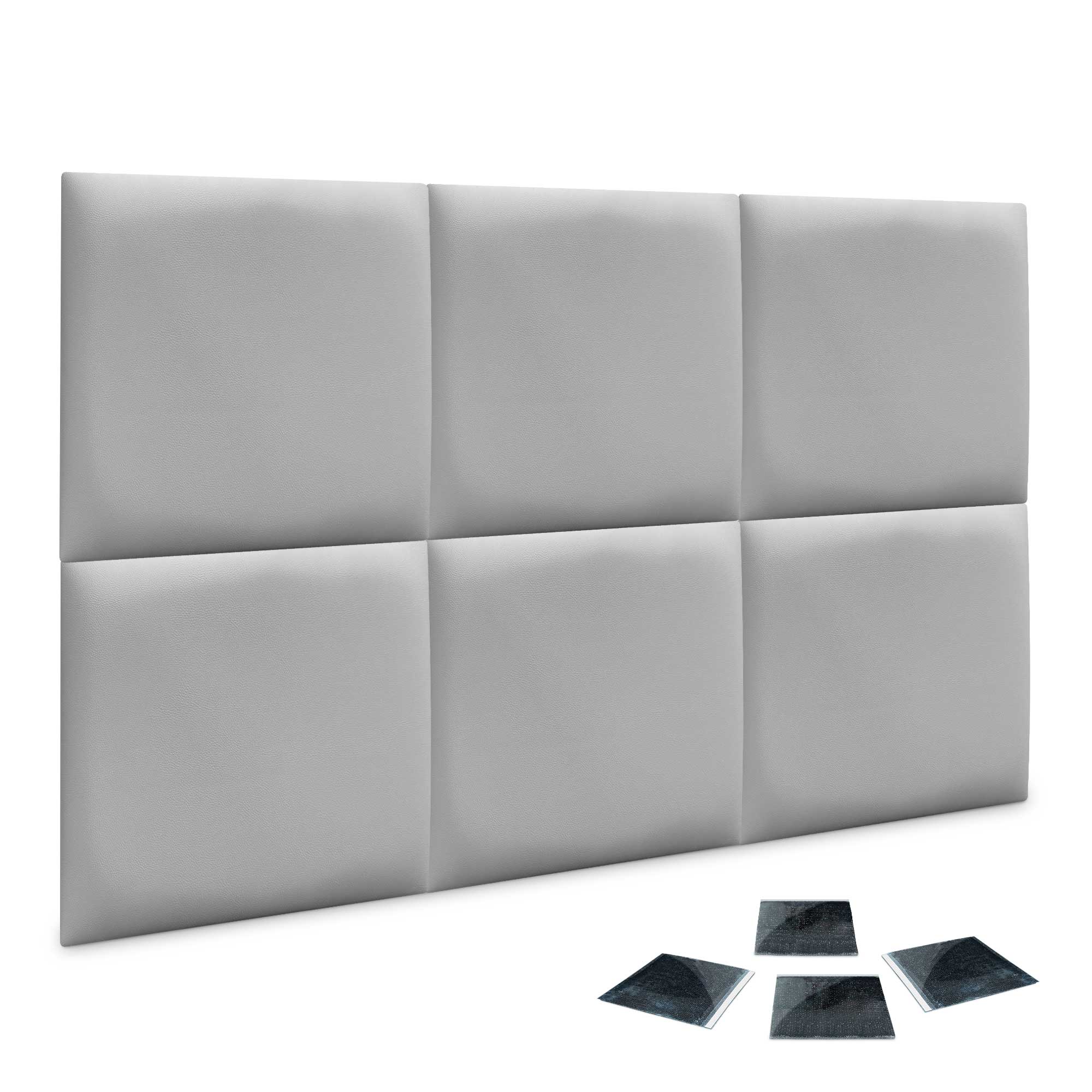 DHOME Pannelli Imbottiti In Velluto Premium Autoadesivi Per Parete Acustici Assorbenti Protezione Impatti Testiere Verde Foresta 60x60cm