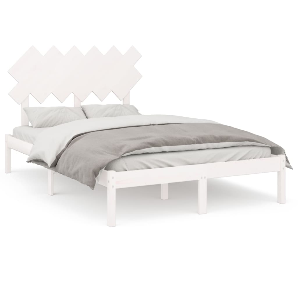 Łóżko Drewniane Rama Łóżka Sofa Biała Do Sypialni Pokoju 120x200 cm