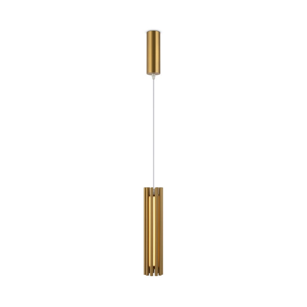 Lampa wisząca Sonata mosiężno-złota LED 12W 3000K 330lm tuby wym: 136 x 8,1 x 8,1 cm metal Maytoni