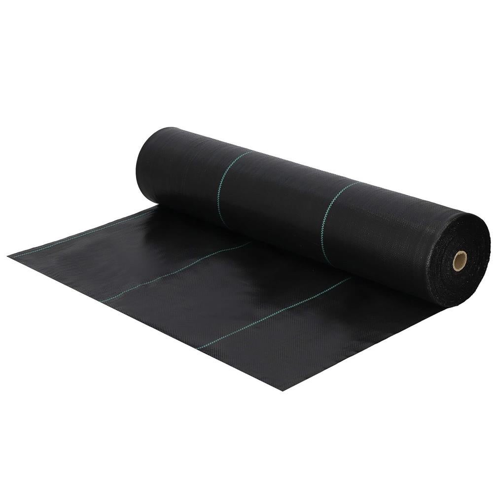 Agrotextil antiburuieni polipropilena 90g/m2 cu protectie UV, mentine umiditatea solului, 100x1.1 m, negru