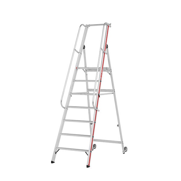Escabeau 7 marches - Hauteur max. de travail 3.65m - 8081/07