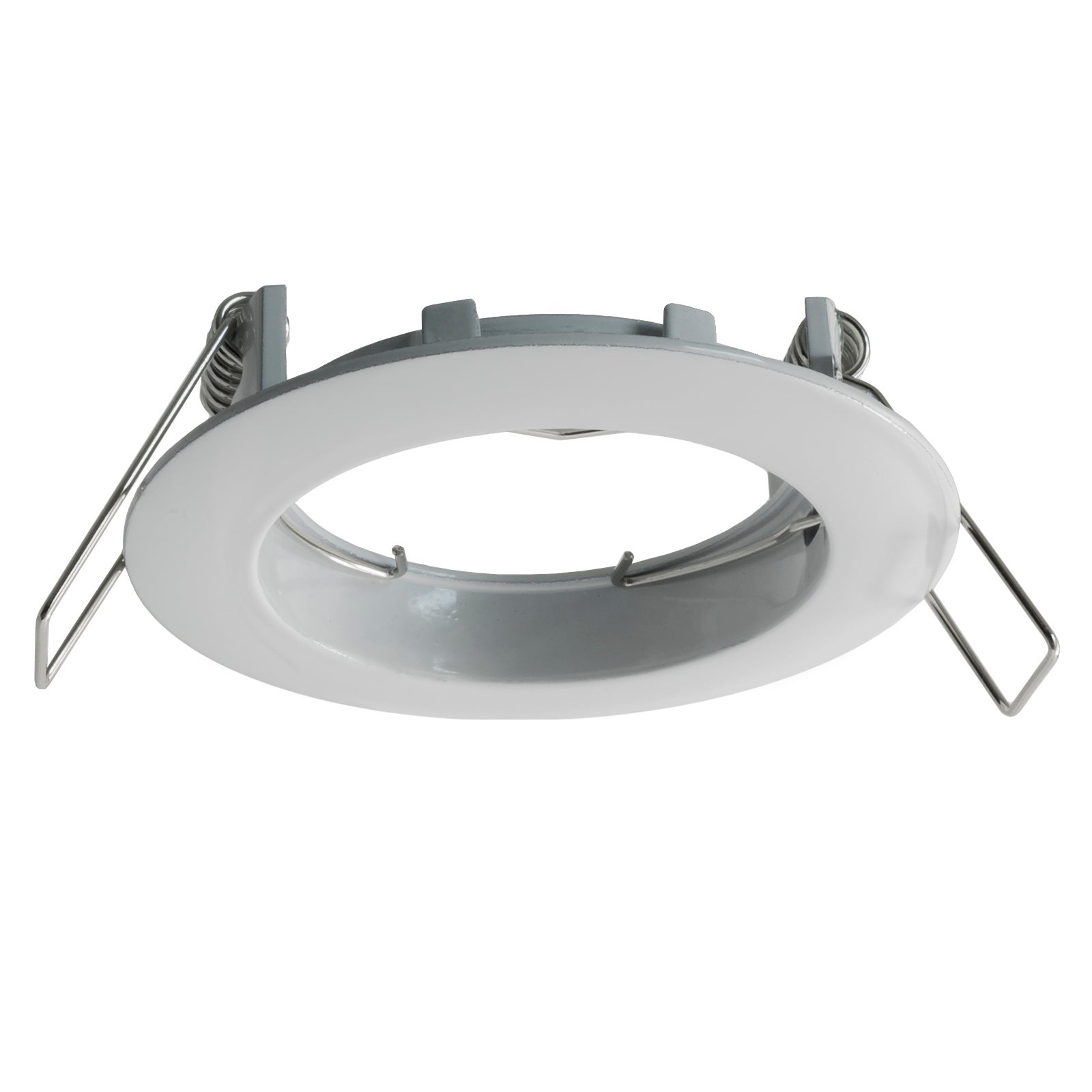 Faretto LED RGB 6W multicolore 12V incasso 6cm tondo bianco silver RGBW effetti luce colorata barca camper BIANCO-LUCE RGBW 3000K - 2