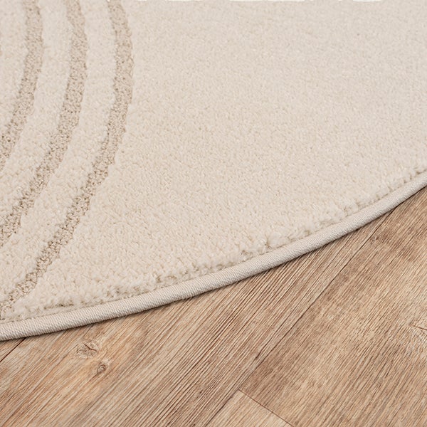 the carpet Elisa tapis de salon moderne, design géométrique, haute densité de velours et agréablement doux, Beige, 200 x 280 cm - 8