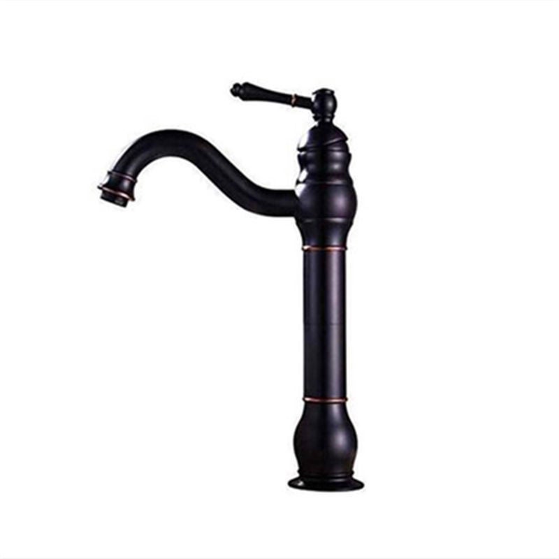 Czarna bateria umywalkowa do łazienki, zestaw trzyczęściowy, nowoczesna bateria mieszająca wodę ciepłą i zimną, instalacja nablatowa z płukaniem