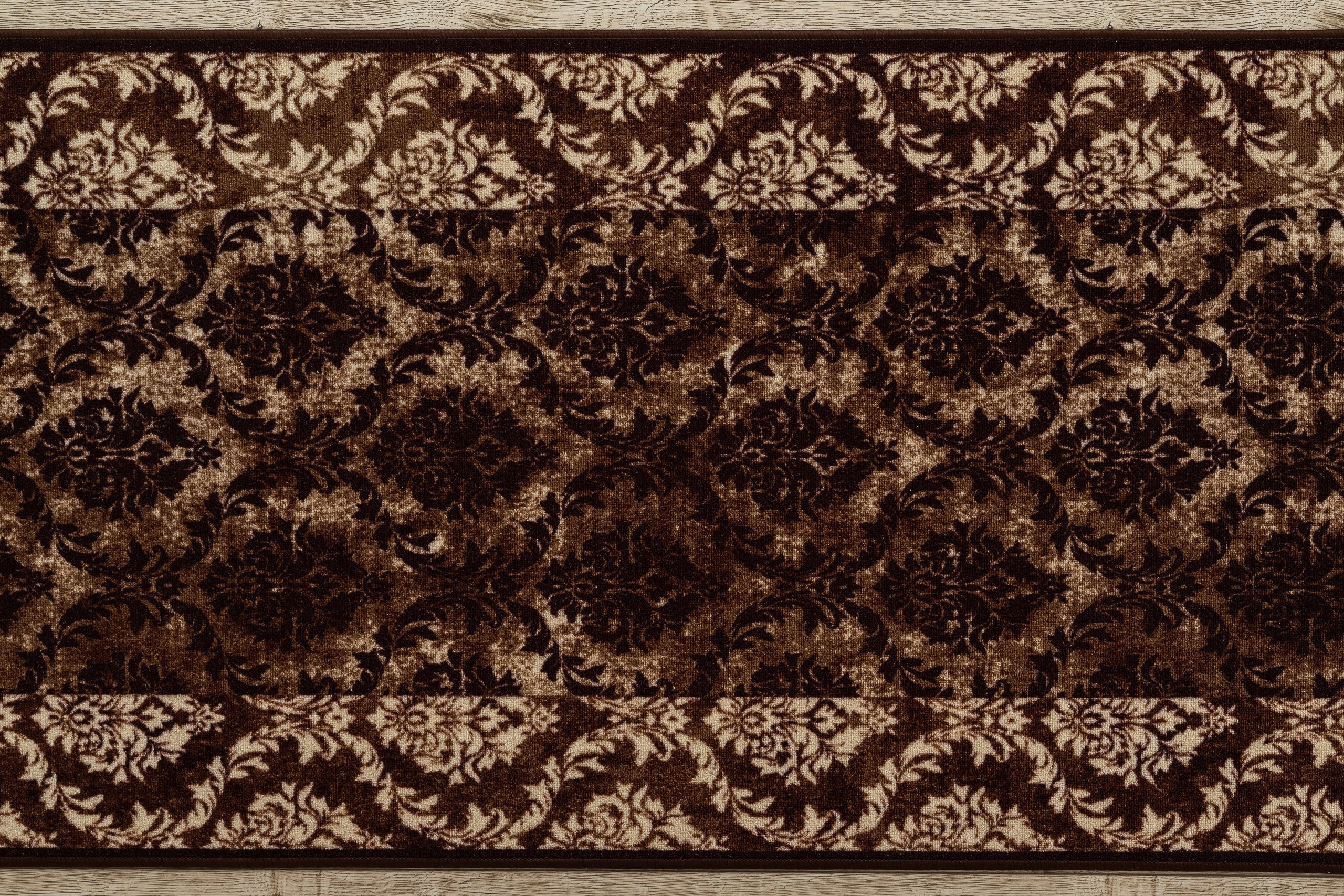 TAPIS DE COULOIR antidérapant ROMANCE 100 cm marron 100x390 cm - 4
