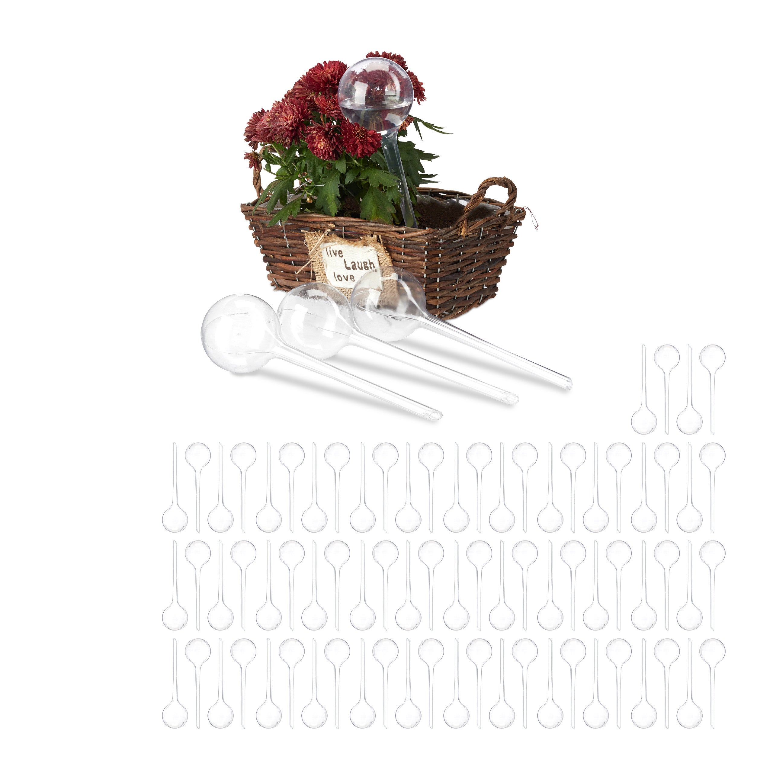Lot De 6 Flacons Aérosols En Plastique Transparent 300 Ml Oputec - Pour Plantes, Fleurs, Nettoyage - Neuf