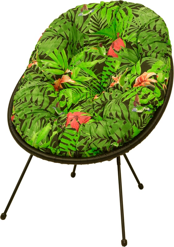 Poduszka na fotel żyłkowy krzesło Acapulco AMPO zielony czarny 1 szt.