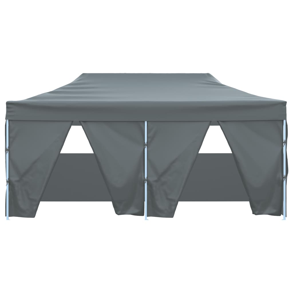 Tente pliante professionnelle 4 parois acier anthracite 3x6 m - COMFORTXL - 3