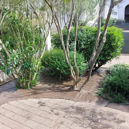 Toile de paillage tissée 130g/m² - Long 15 m, Couleur Marron, Larg 1.05 m - 4