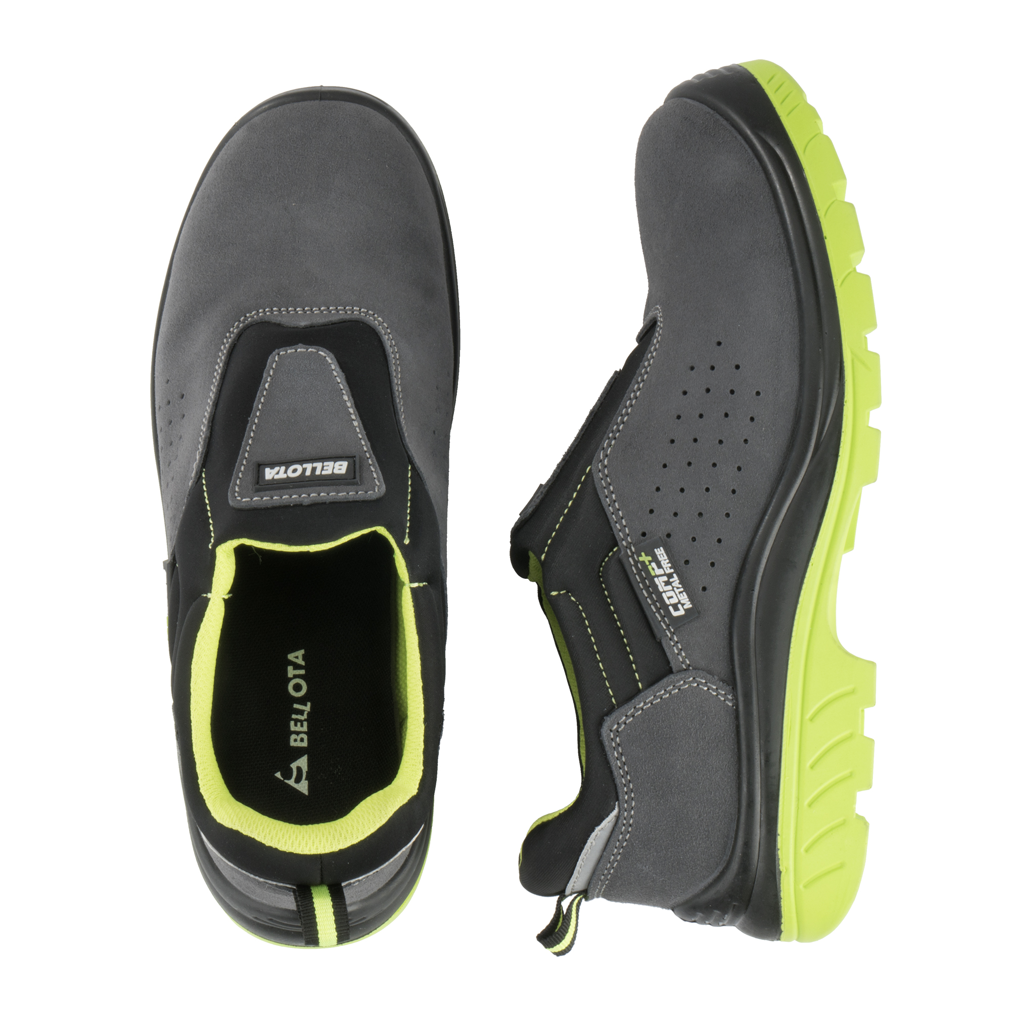 Zapato de seguridad BELLOTA Comp Easy Fit serraje Gris Leroy Merlin