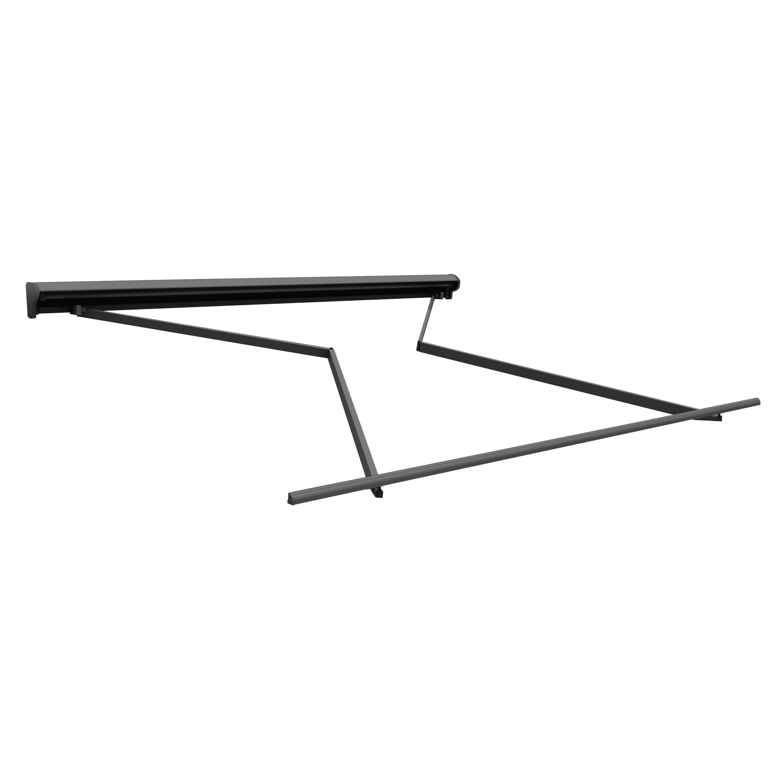 Store banne manuel 3x2,5m Sable Polyester – Structure Semi-Coffre en Aluminium - Toile Protection Solaire - 7