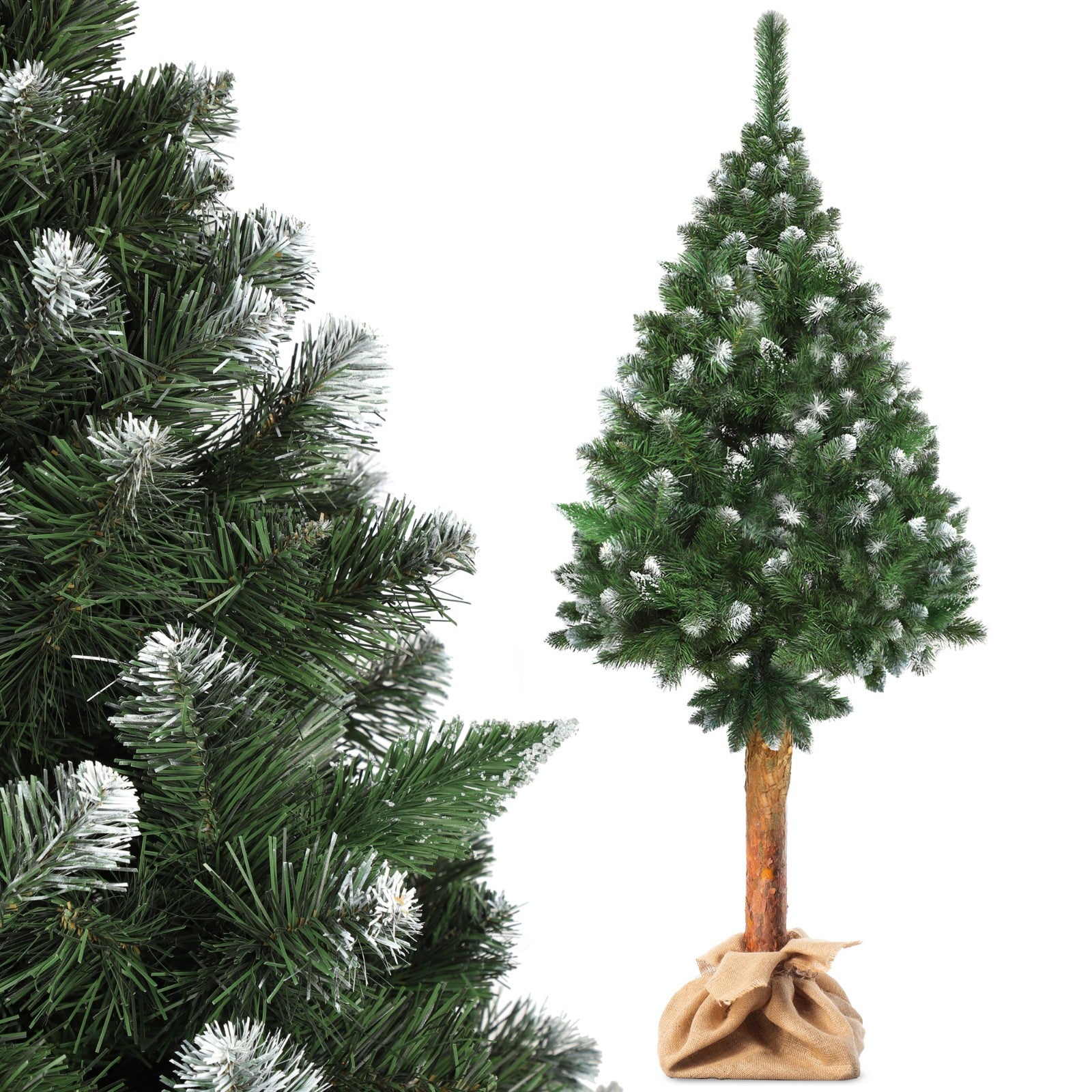 KADAX Albero Di Natale Artificiale, 180 Cm, In Pino Con Tronco Naturale