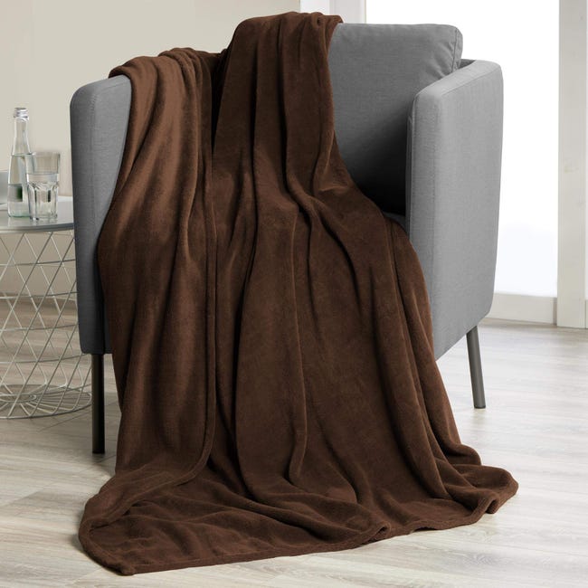 CelinaTex Oeko-TEX, morbida coperta per il soggiorno, in morbida microfibra, 150 x 200 cm, marrone scuro | Leroy Merlin CelinaTex Oeko-TEX, morbida coperta per il soggiorno, in morbida microfibra, 150 x 200 cm, marrone scuro | Leroy Merlin