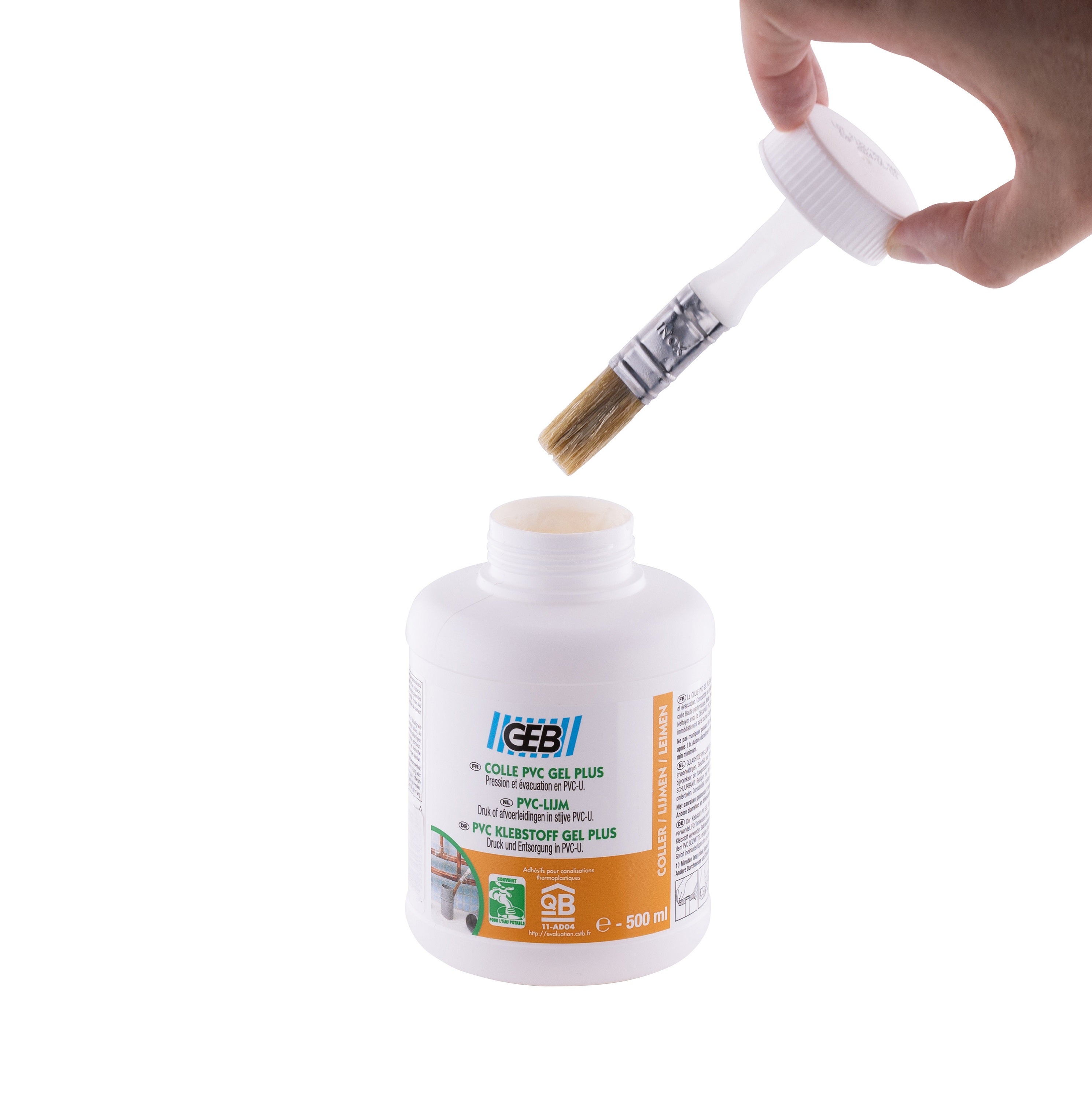 Colle PVC en pot avec pinceau 500 millilitres NOYON & THIEBAULT - 3