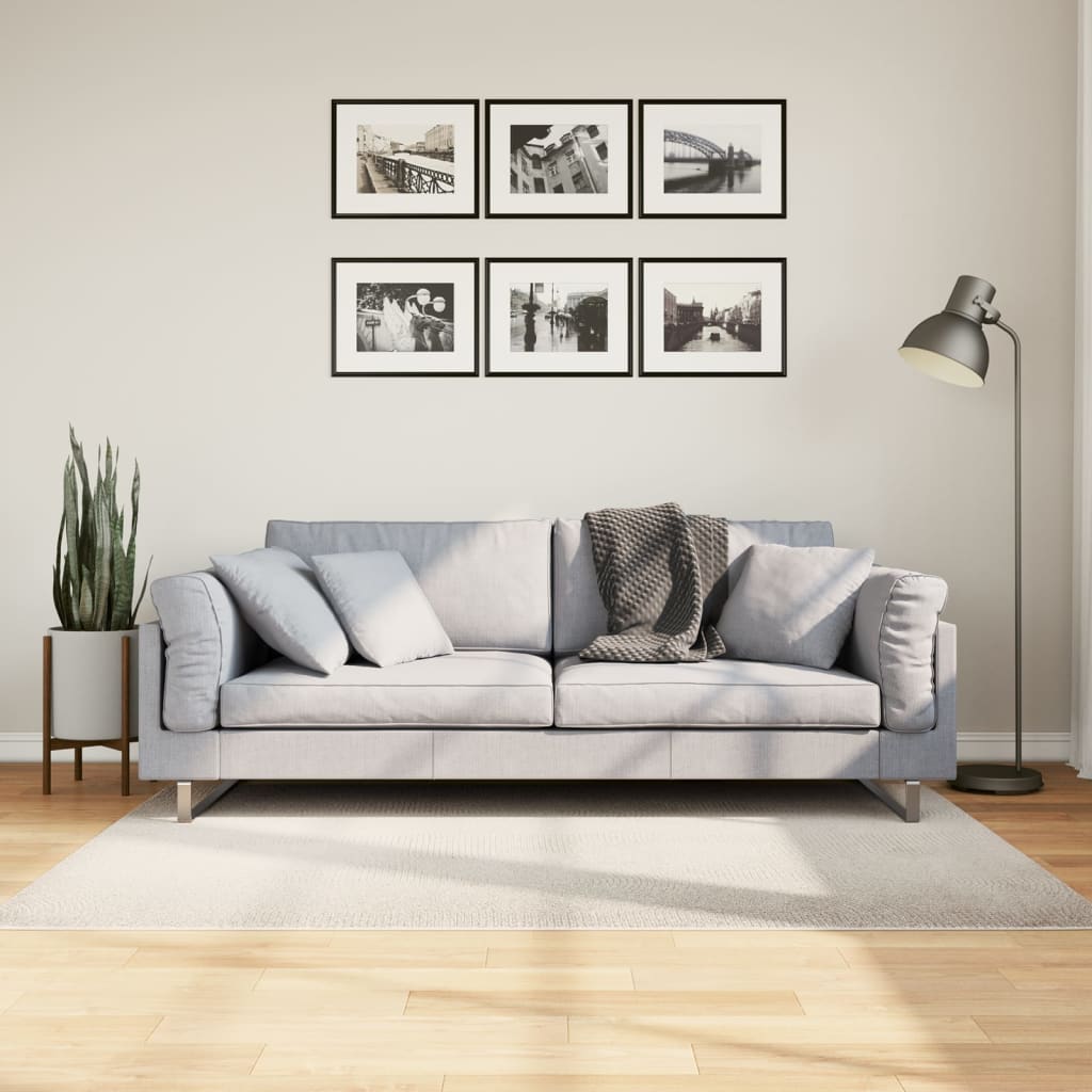 Dywan IZA z krótkim włosiem, kremowy, 120x170 cm vidaXL