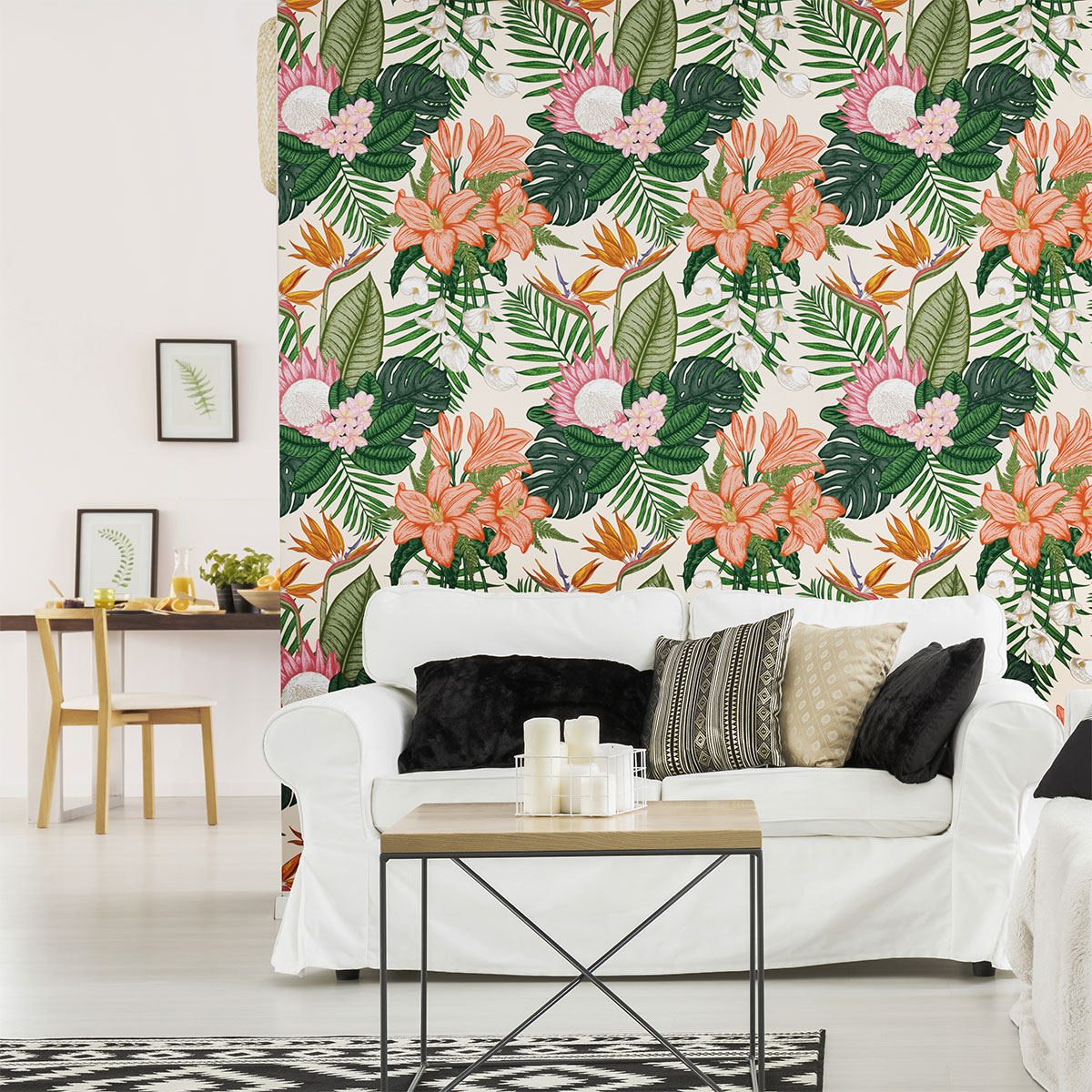 Adesivo carta da parati tropicale Potosi - Sticker adesivo - adesivi murali - 40x40cm - 3
