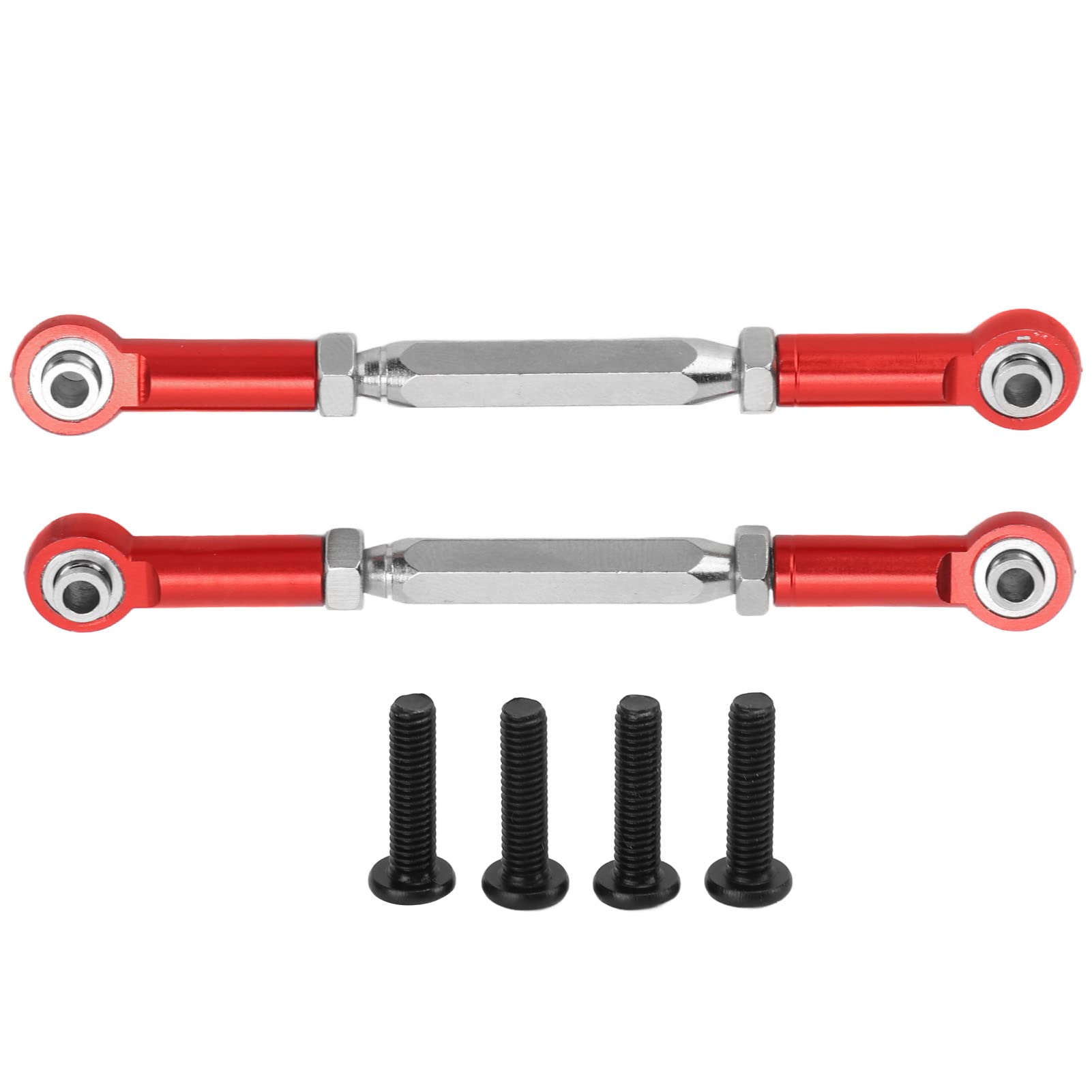 Drfeify Biellettes De Direction En Métal – Pour FY-01/02/03/04/05/07, WLtoys 12428 12423, JJRC Q39 – Anodisées Bleues, Vis Incluses