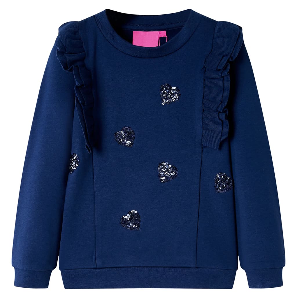 Sweatshirt pour enfants bleu marine 140 | Leroy Merlin