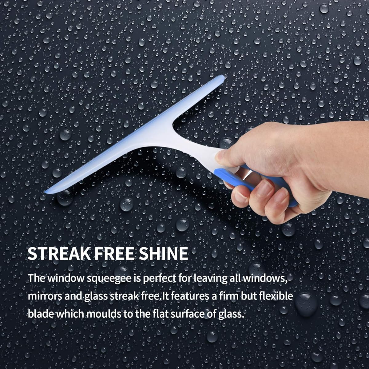 ściągaczki do kabiny prysznicowej (niebieska, zielona, czerwona) – ściągaczki do łazienki i prysznica, plastikowe ściągaczki do luster prysznicowych, - 2