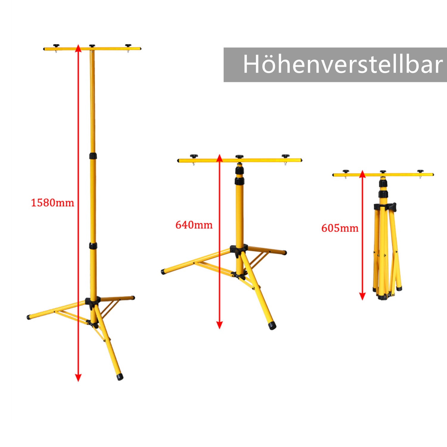 Trépied pour LED projecteur de chantier universal tripod Support pour projecteur de travail - 4