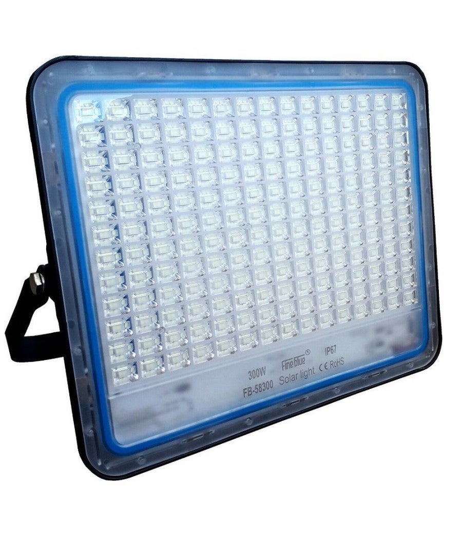Trade Shop - Faro Led Con Pannello Solare Crepuscolare Da 300w + Telecomando Fb-58300 - - 4
