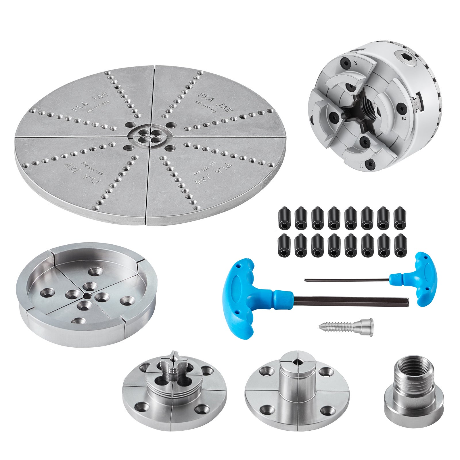 Uchwyt tokarski KP965 5 typów szczęk φ96mm uchwyt szczękowy wykonany z 45# zakres mocowania uchwyt 32-70mm gwint wewnętrzny M33 x 3.5 TPI uchwyt VEVOR