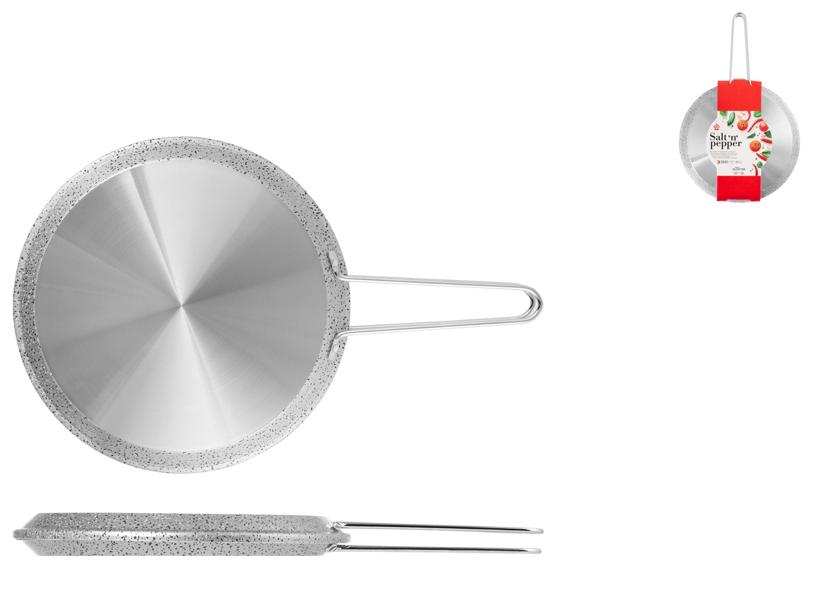 Crepiera 25 cm ST1 - Alluminio con rivestimento interno antiaderente » Vendita Online » Inox