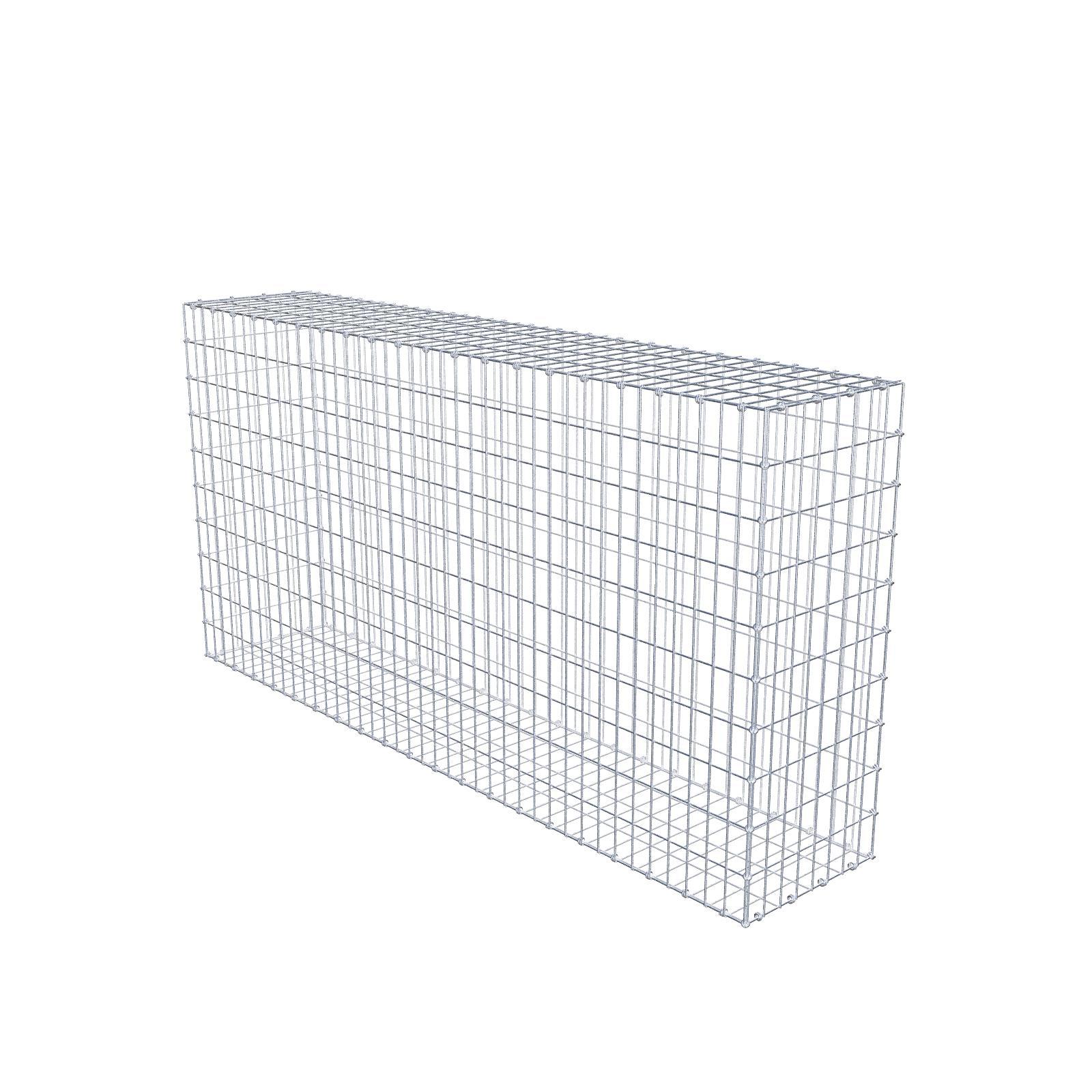 Gabion 200 cm x 100 cm x 40 cm (dł. x wys. x gł.), rozmiar oczek 5 x 10 cm, pierścień spiralny