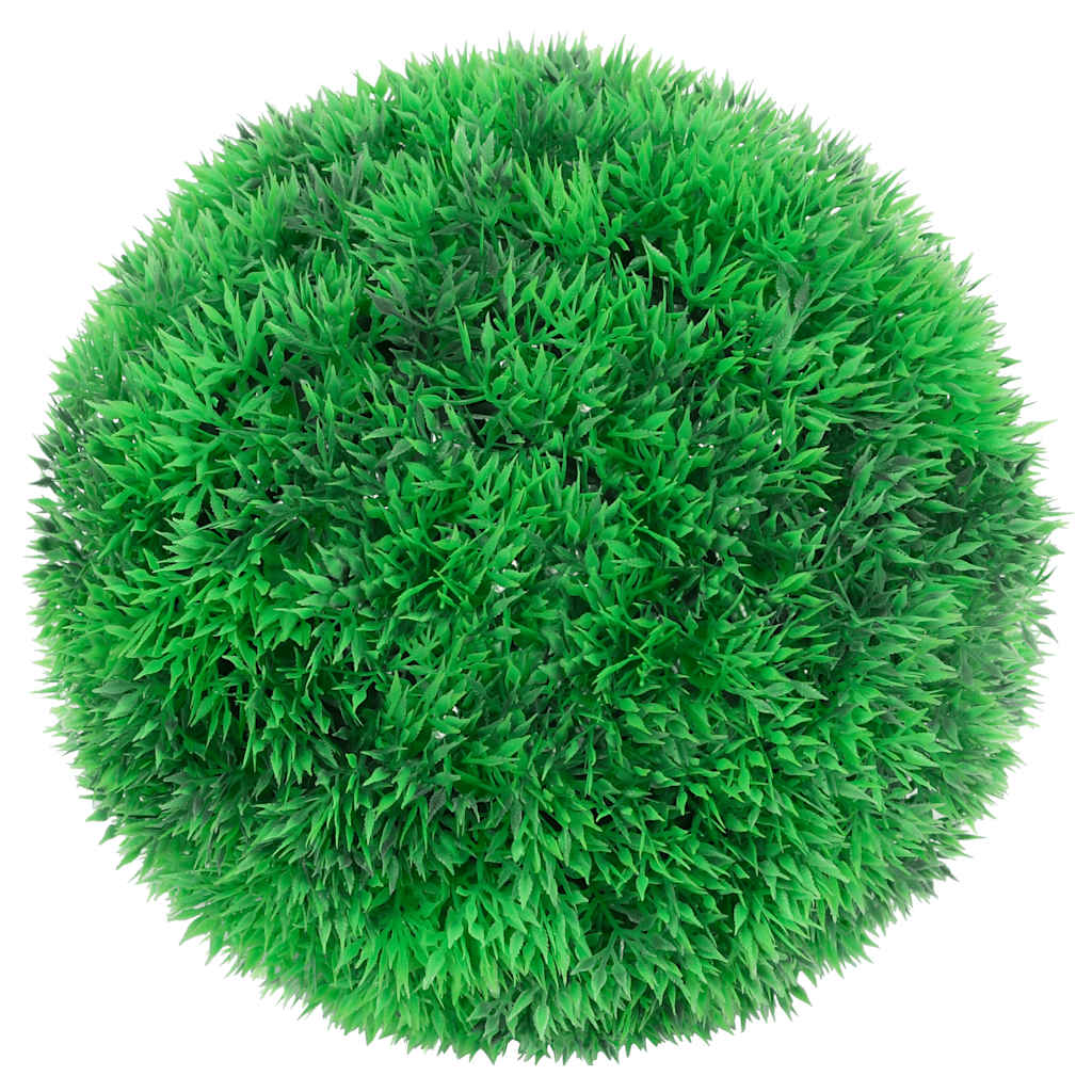Plantes Artificielles HOMCOM - 2 Boules De Buis 56cm Avec Piquet, Résistantes UV, Intérieur/extérieur