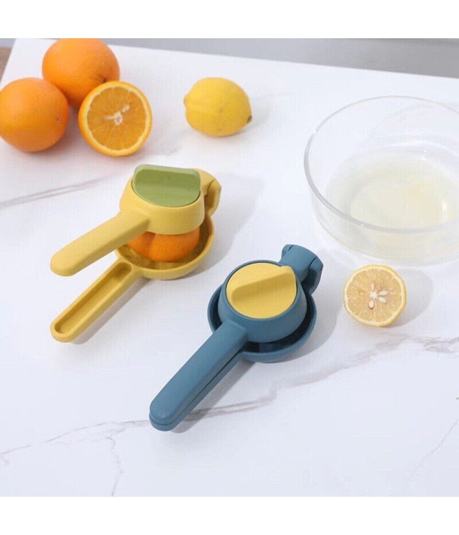 Spremiagrumi Manuale Fackelmann - Con Contenitore, In Plastica Ecologica, Verde Menta, 17x14x6 Cm - Foto 8