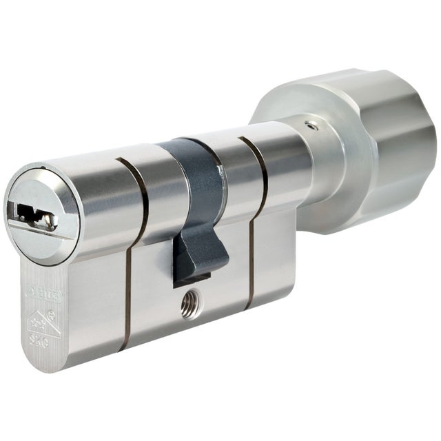 Cylindre à bouton P12RPS - ABUS Argent 30 mm 40 mm