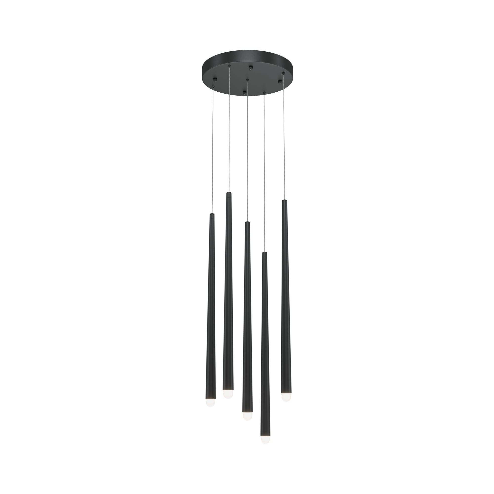 Lampa wisząca Cascade czarna LED 31W 3000K-4000K 2400lm wym: 369,3 x 32 x 32 cm aluminium Maytoni