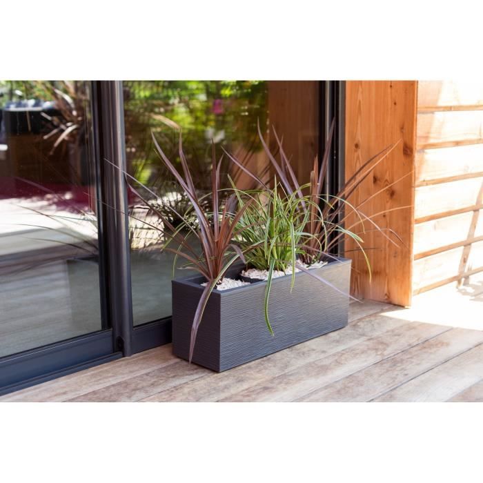 Balconnière rectangulaire Graphit Up 59 x 19,5 x 22,8 cm - 25 L - Gris anthracite - Eda - 4