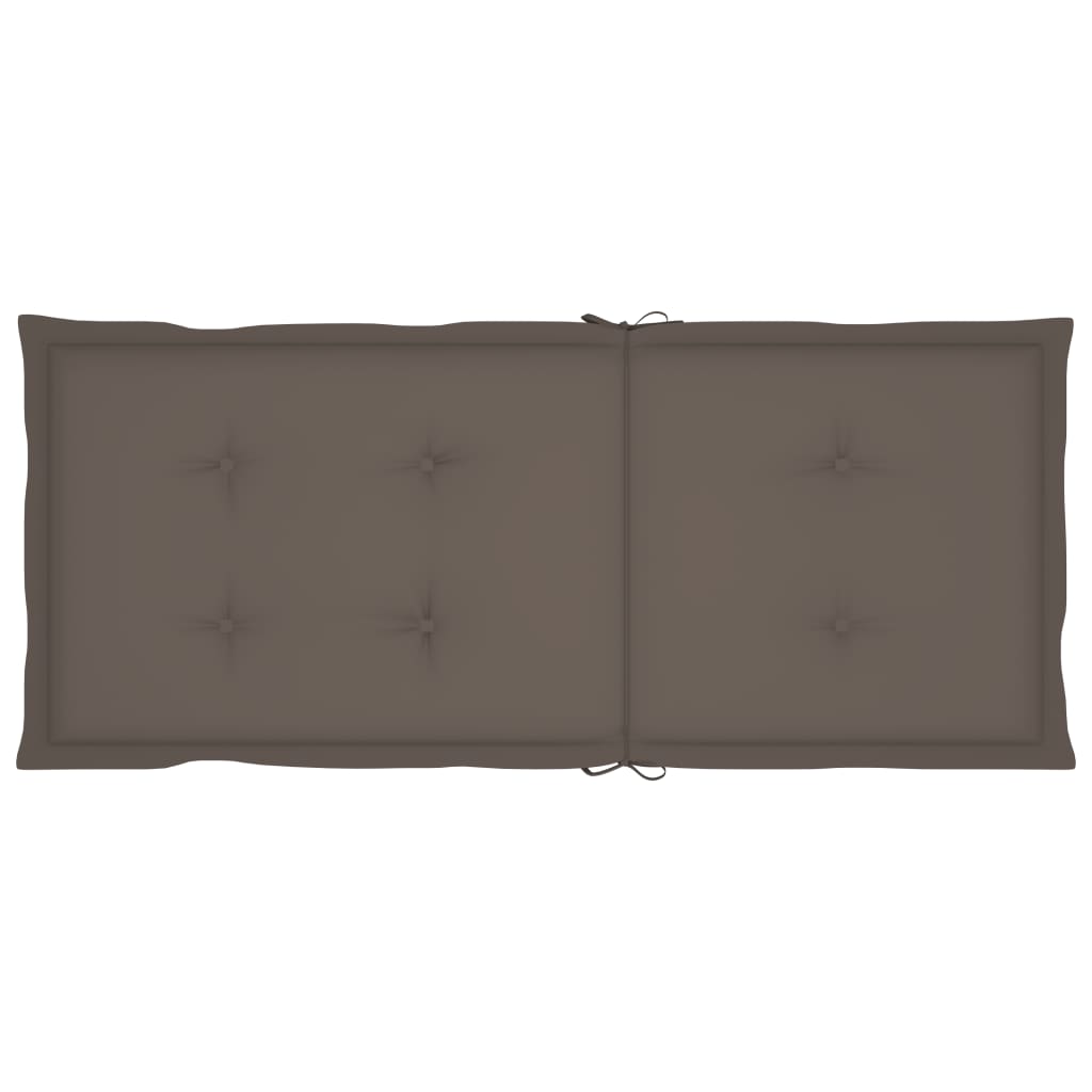 Chaises inclinables de jardin lot de 2 et coussins Bois acacia - 8