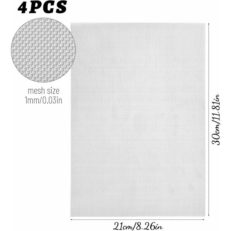 Tissu Treillis Métallique En Acier Inoxydable 20 Mailles - Feuille Filtre Maille 1mm Pour Briques à Air, Fenêtres Treillis Metallique Inox
